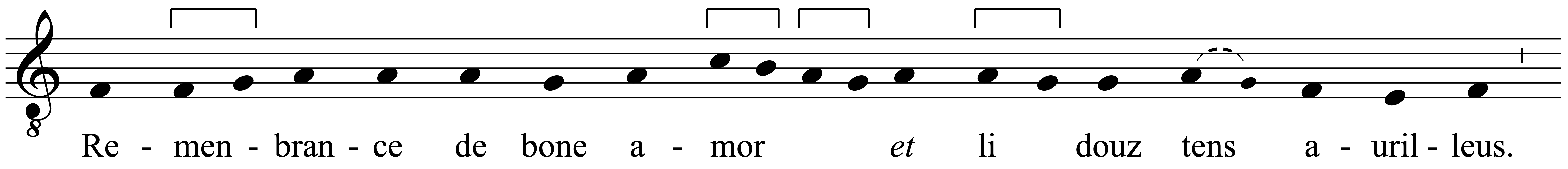 Work musical notation